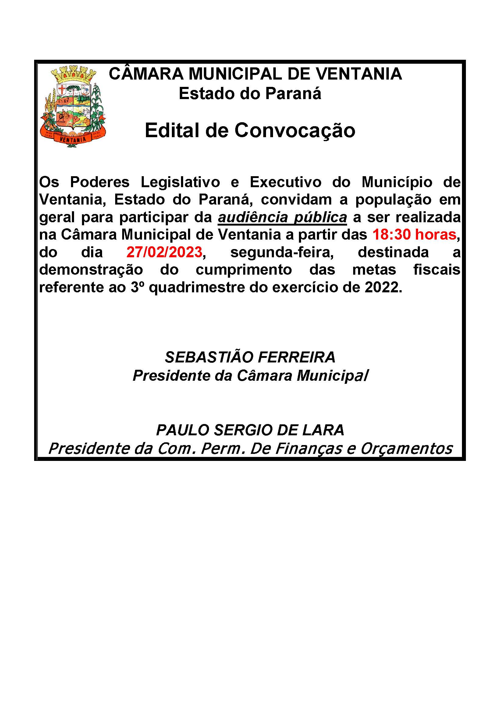 Audiência Pública